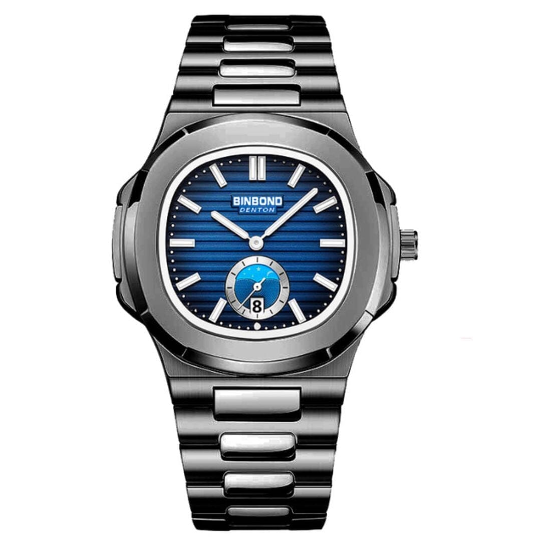 POEDAGAR Watch Nautilus Carbon Poedagar Adelstein Nautilus Carbon Blue 