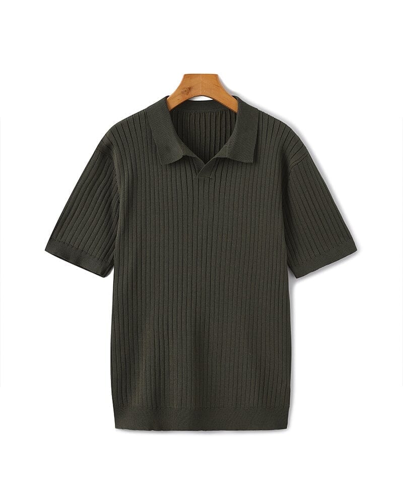 Premium Ripp-Polo Adelstein Grün XS 