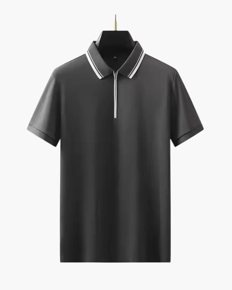Ridgeway Zip Polo Adelstein Dunkelgrau XS 