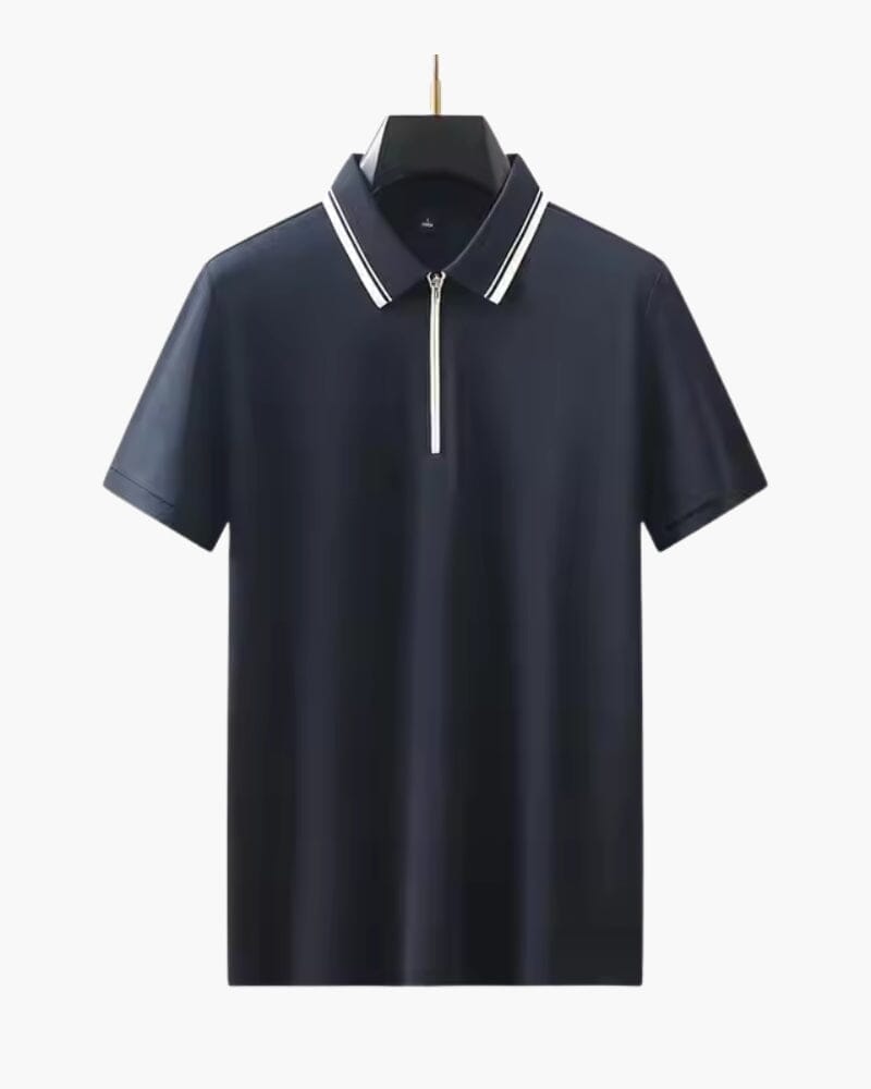 Ridgeway Zip Polo Adelstein Marineblau XS 