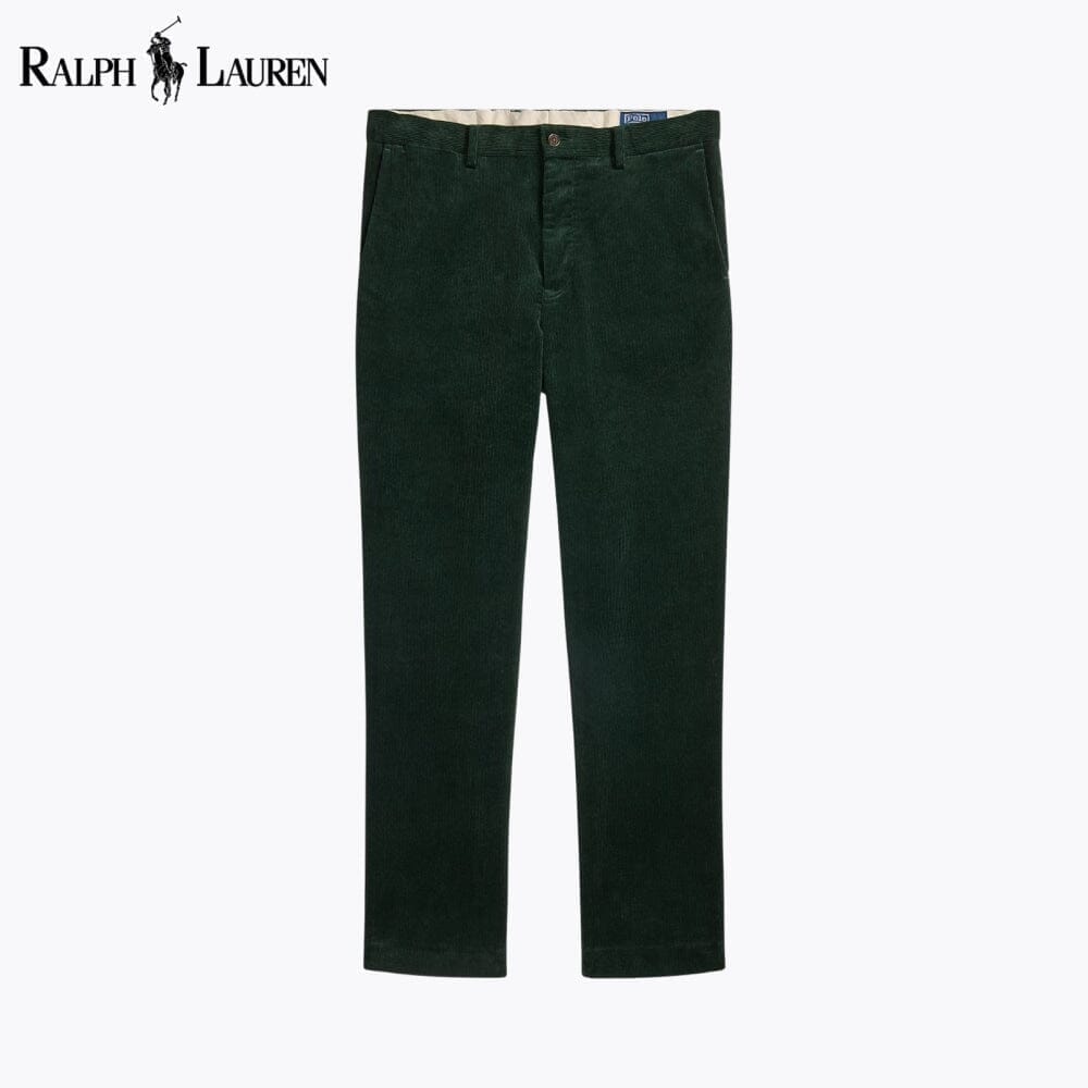 RL Andover Slim Fit Stretch Corduroy Pant Ralph Lauren Adelstein Green 28 