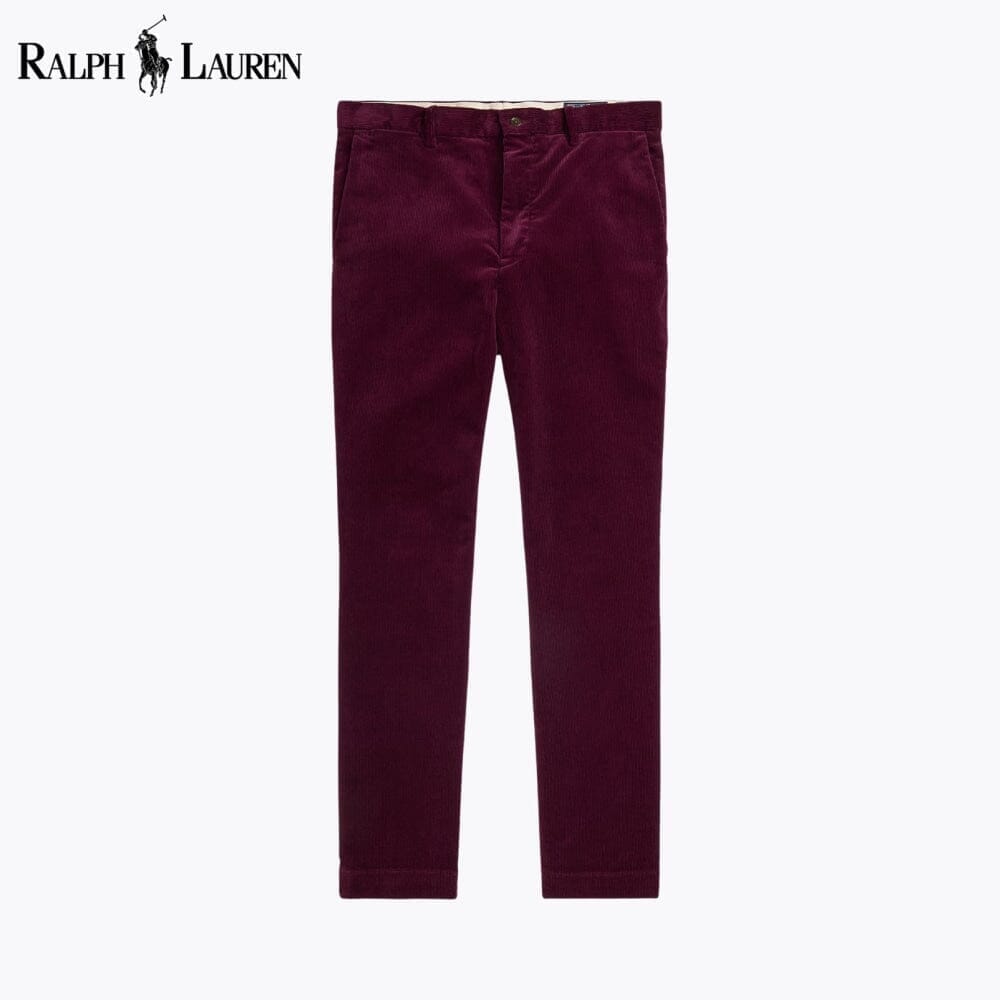 RL Andover Slim Fit Stretch Corduroy Pant Ralph Lauren Adelstein Ruby 28 