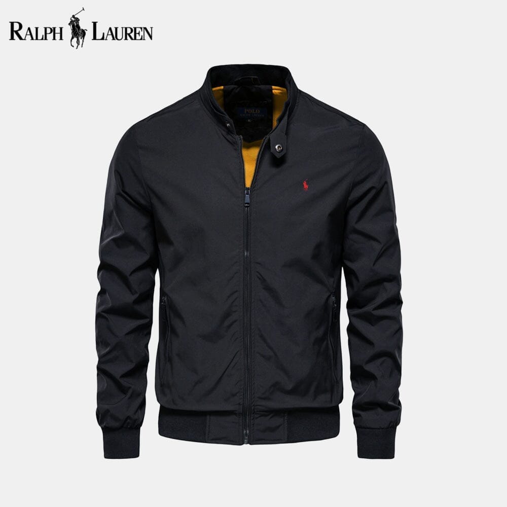 RL Bomber Classic Bomber Jacket Ralph Lauren Adelstein Black S 