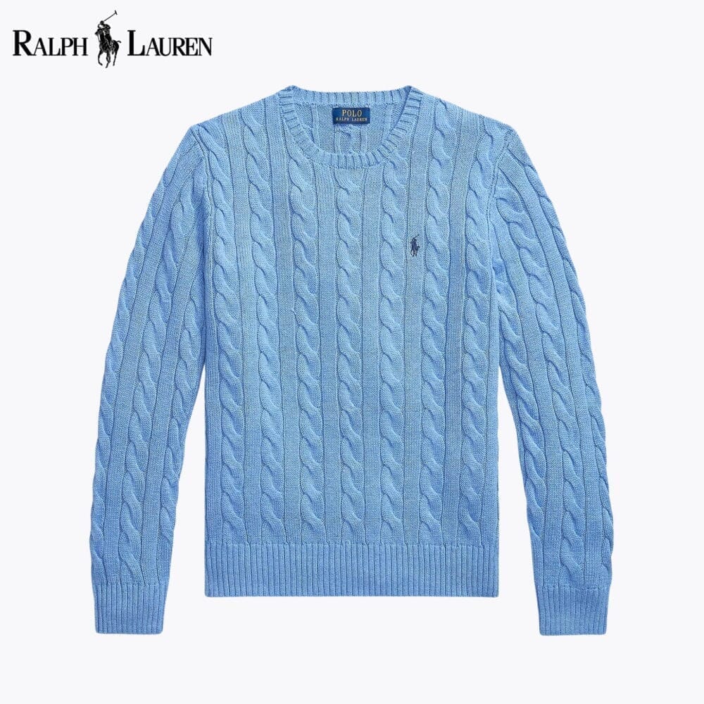 RL Cable-Knit Cotton Jumper Ralph Lauren Adelstein Blue S 