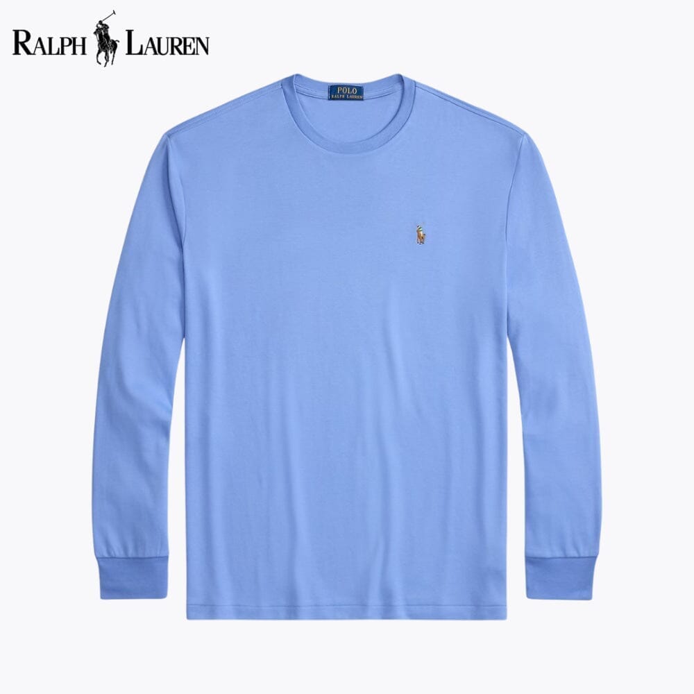 RL Classic Fit Soft Cotton Crewneck T-Shirt Ralph Lauren Adelstein Blue S 