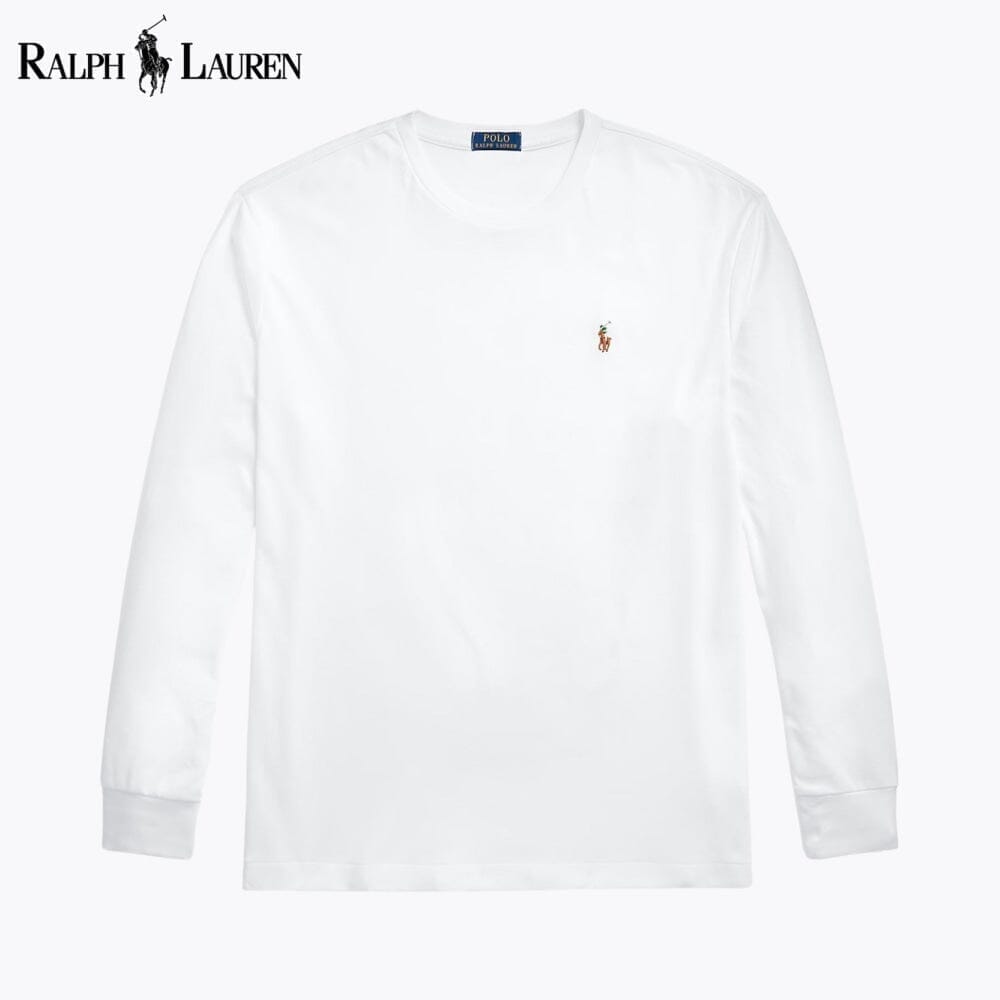 RL Classic Fit Soft Cotton Crewneck T-Shirt Ralph Lauren Adelstein White S 