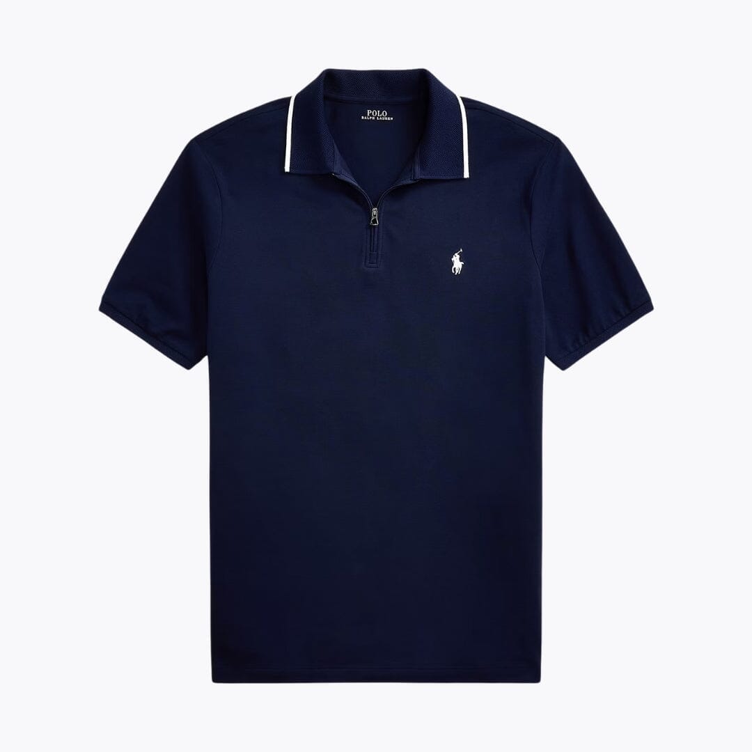RL Classic Fit Stretch Mesh Polo Shirt Ralph Lauren Adelstein Refined Navy S 
