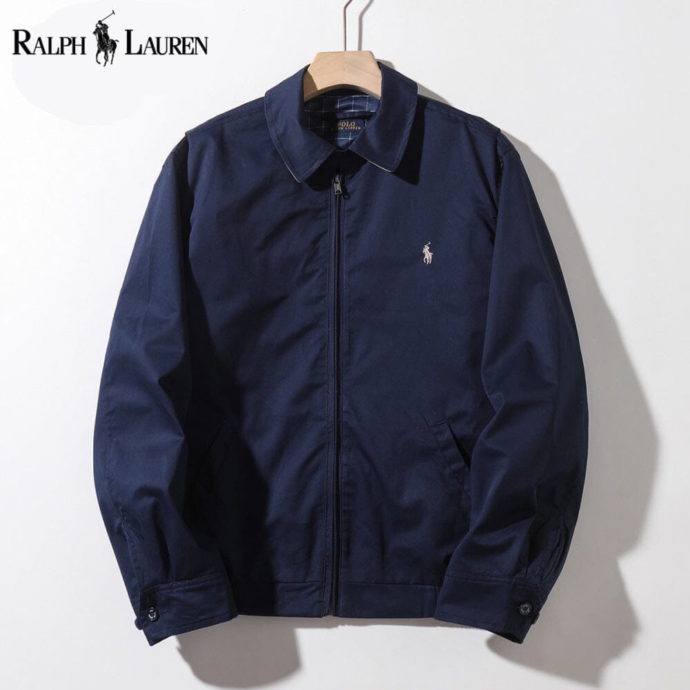 RL Classic Modern Bomber Jacket Ralph Lauren Adelstein Blue S 