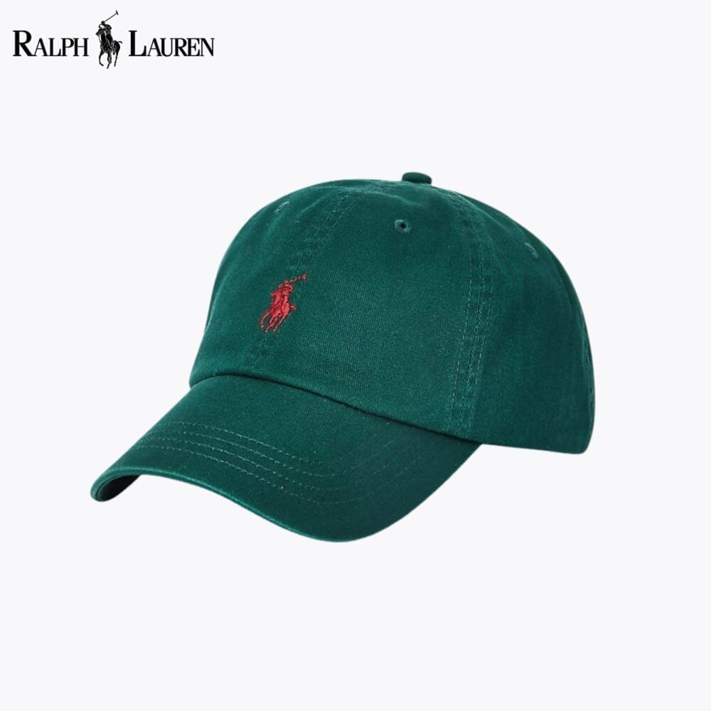 RL Cotton Chino Ball Cap Ralph Lauren Adelstein College Green 