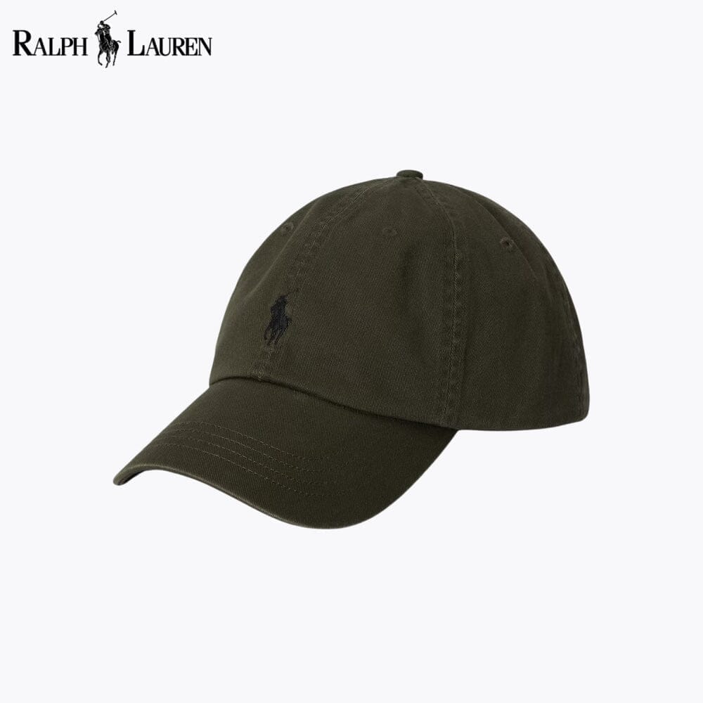 RL Cotton Chino Ball Cap Ralph Lauren Adelstein Olive 