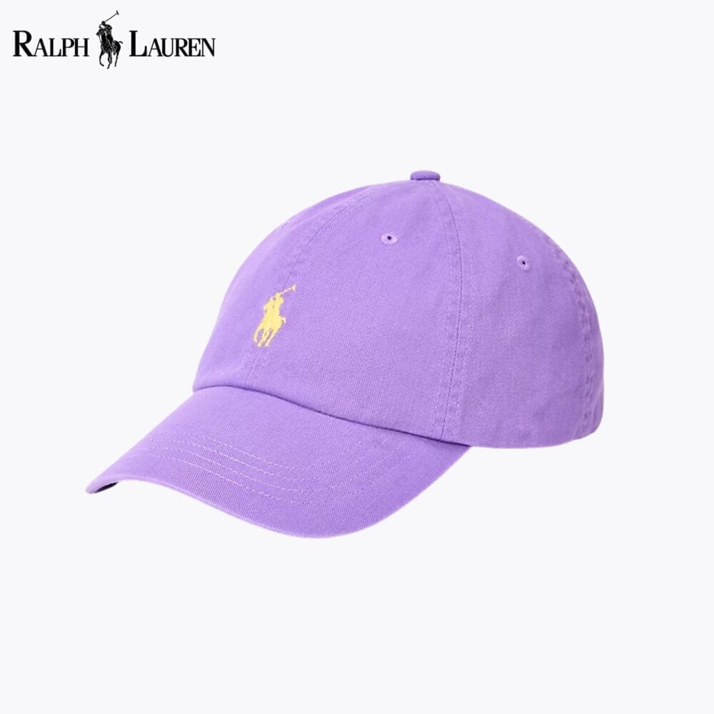 RL Cotton Chino Ball Cap Ralph Lauren Adelstein Violet 