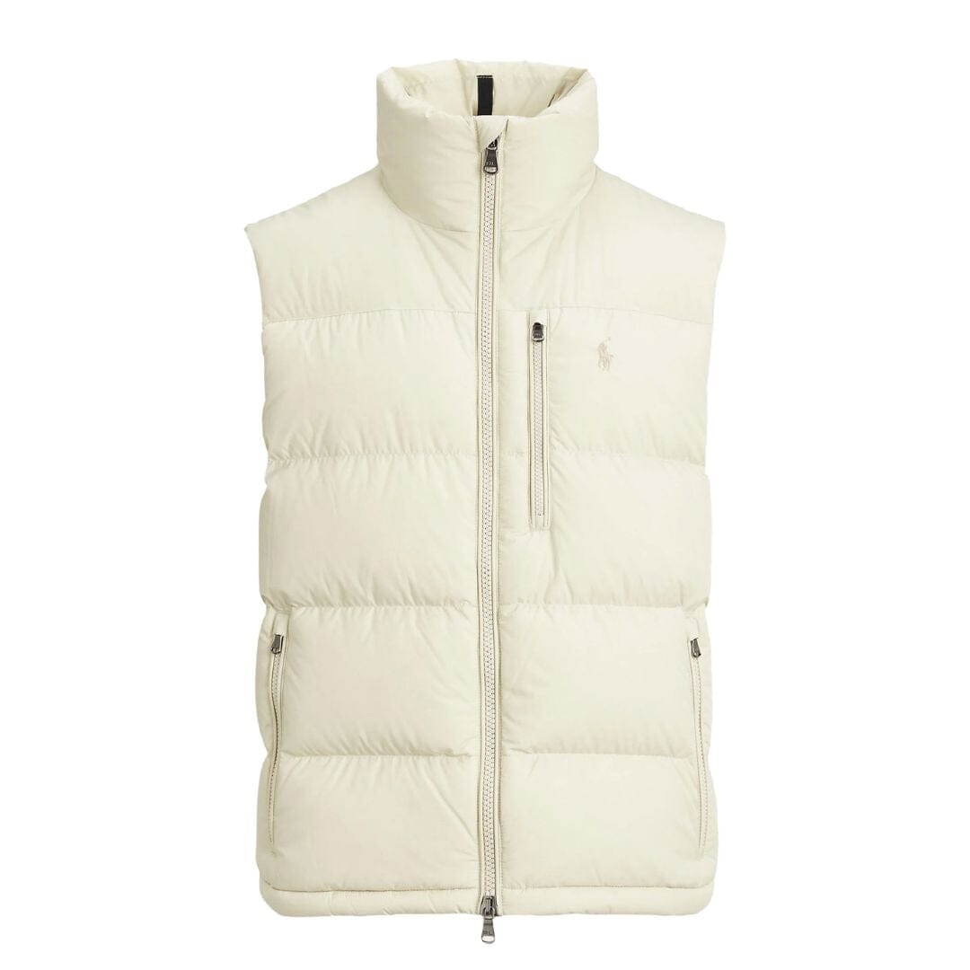 RL | Gilet Signature Homme – Déstockage Ralph Lauren Adelstein Crème Luxe XS 