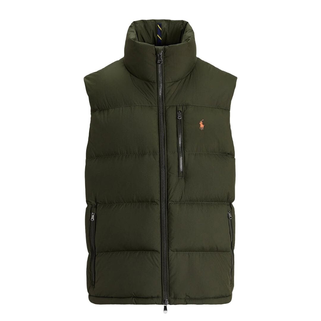 RL | Gilet Signature Homme – Déstockage Ralph Lauren Adelstein Vert Impérial XS 