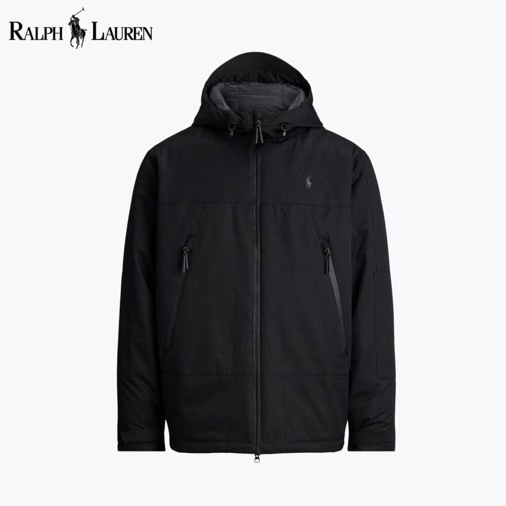 RL Insulated Hooded Jacket Ralph Lauren Adelstein Black S 
