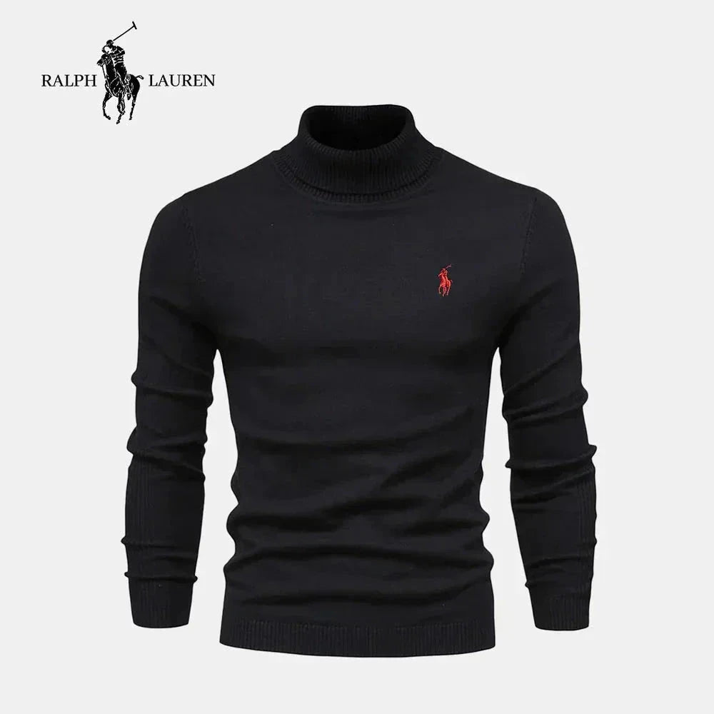 RL Men's Turtleneck Sweater (Clearance) Ralph Lauren Adelstein Black S 