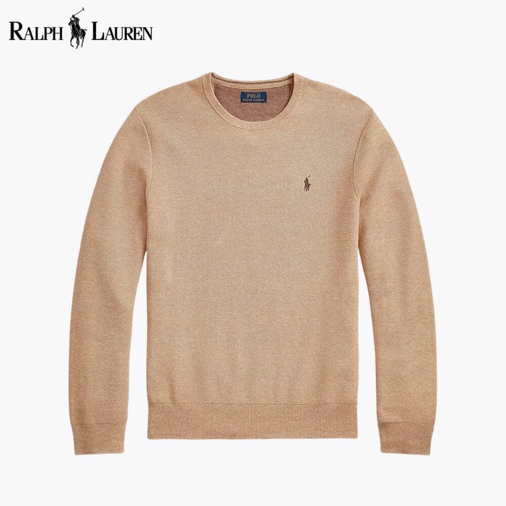 RL Mesh-Knit Cotton Crewneck Sweater Ralph Lauren Adelstein 