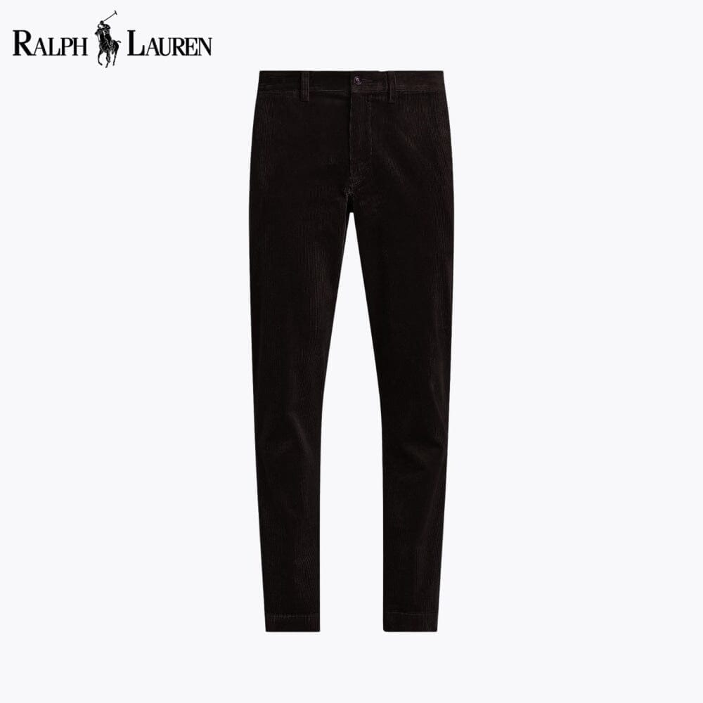RL Straight Fit Stretch Corduroy Pant Ralph Lauren Adelstein Black 28 