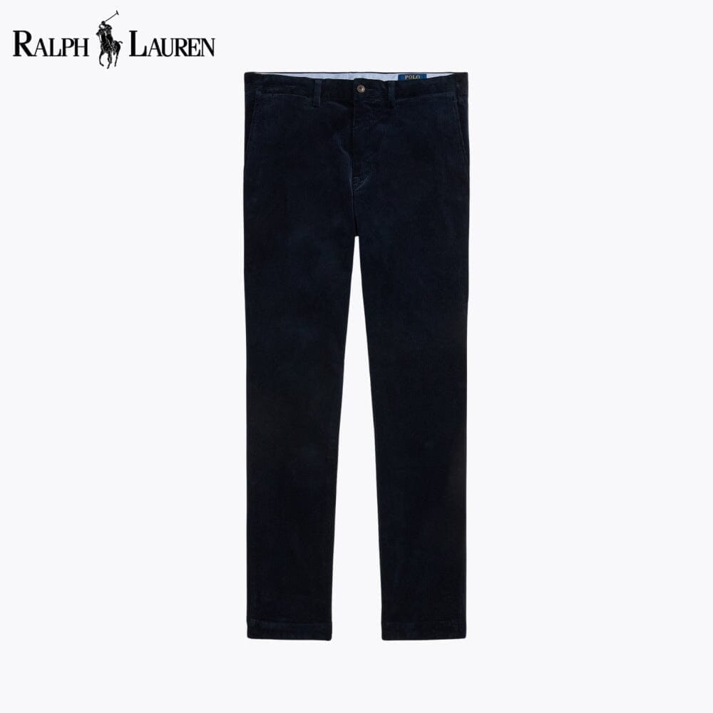 RL Straight Fit Stretch Corduroy Pant Ralph Lauren Adelstein Blue Navy 28 