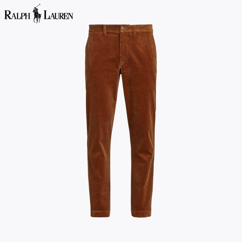 RL Straight Fit Stretch Corduroy Pant Ralph Lauren Adelstein Golden Brown 28 