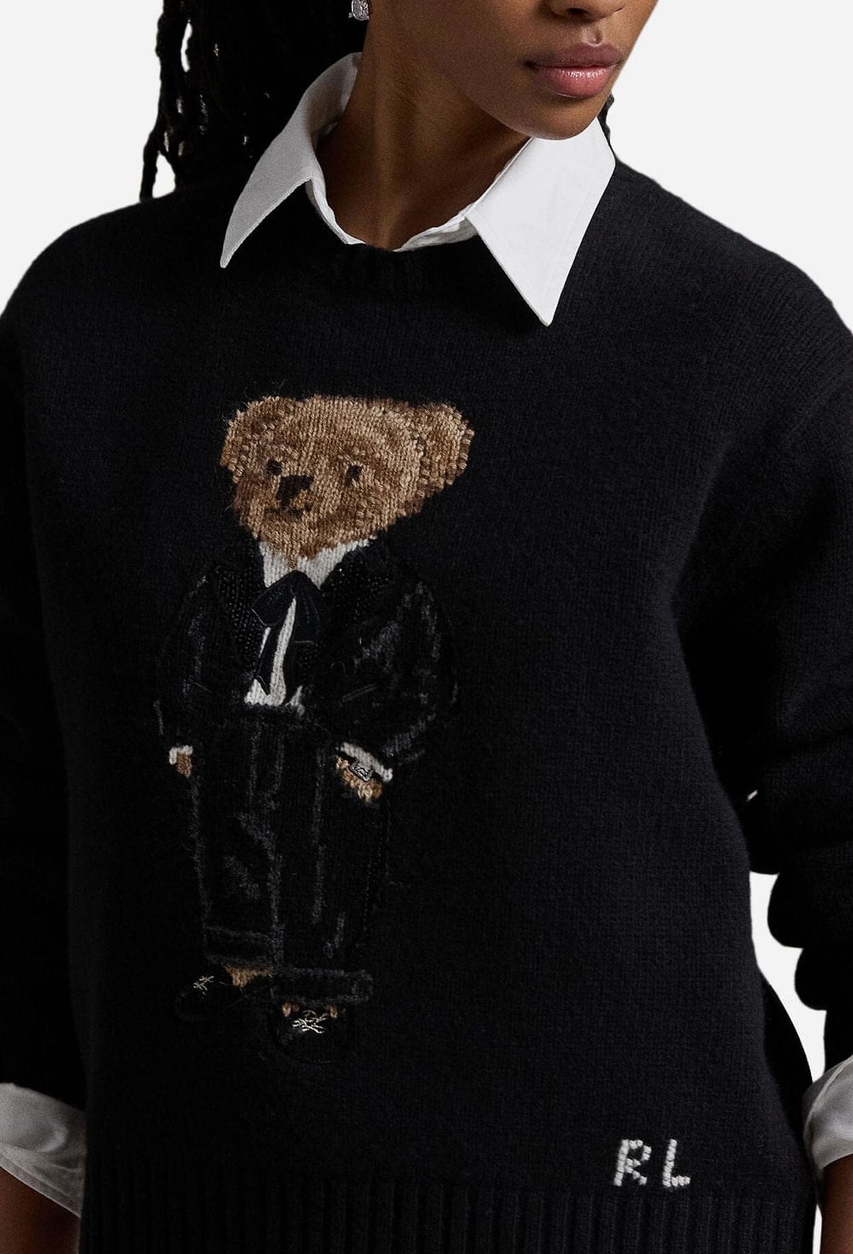 RL Sweater | Black Polo Bear Ralph Lauren Adelstein 