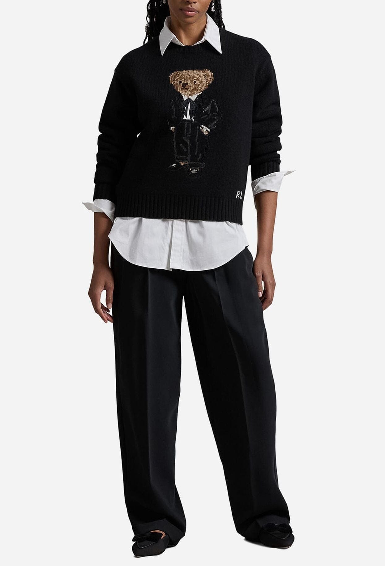 RL Sweater | Black Polo Bear Ralph Lauren Adelstein 