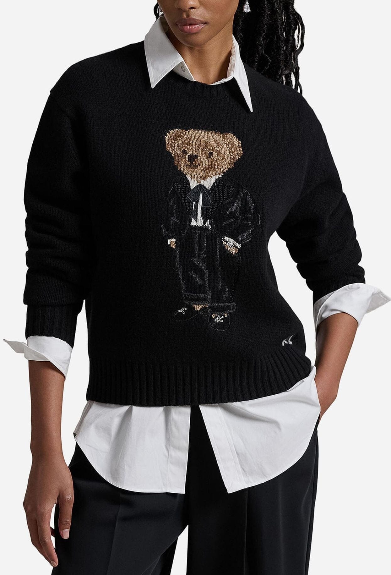 RL Sweater | Black Polo Bear Ralph Lauren Adelstein 