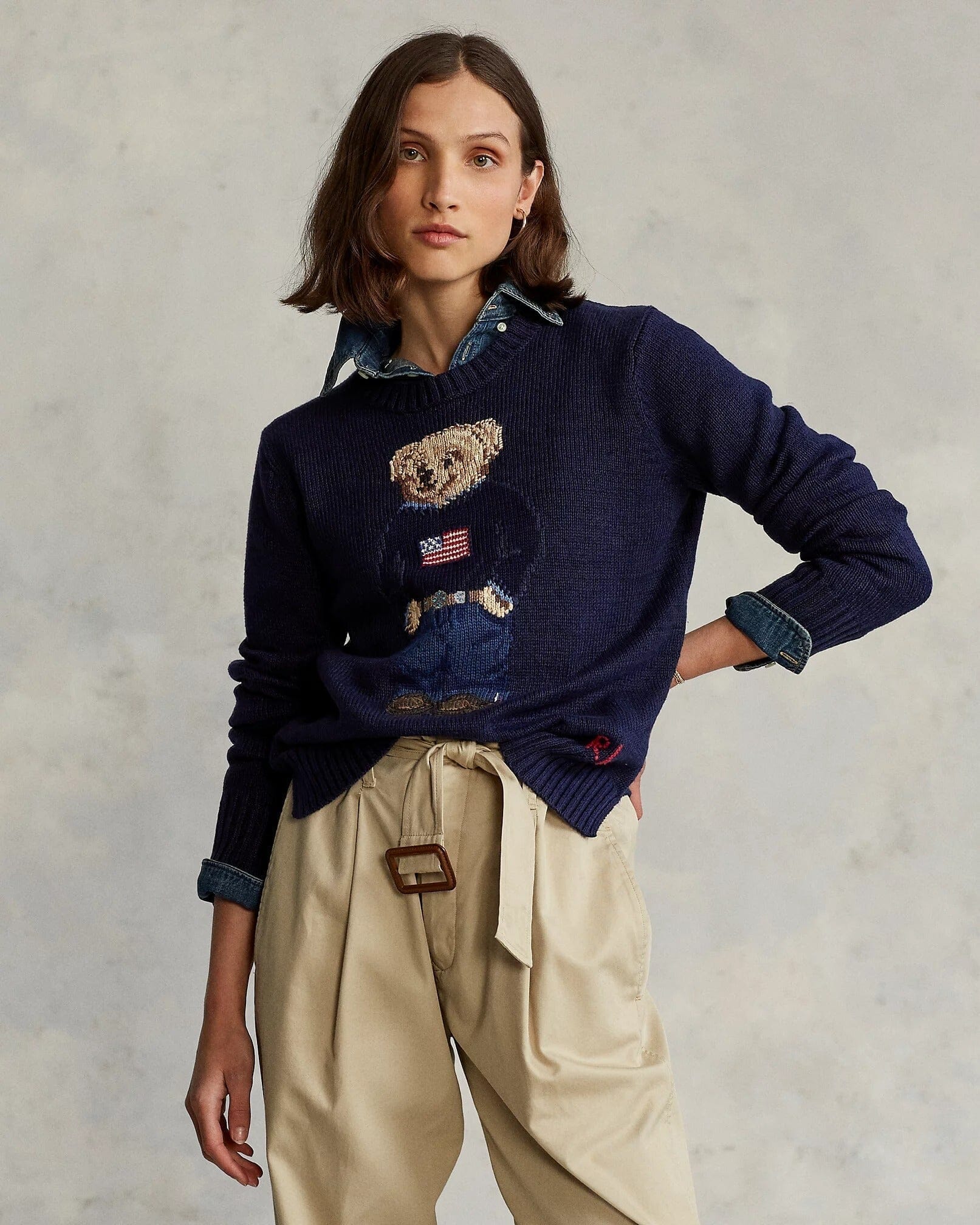 RL Sweater | Linen Crew Neck Ralph Lauren Adelstein 