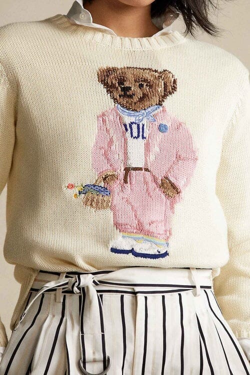 RL Sweater | Pink Bear Ralph Lauren Adelstein 