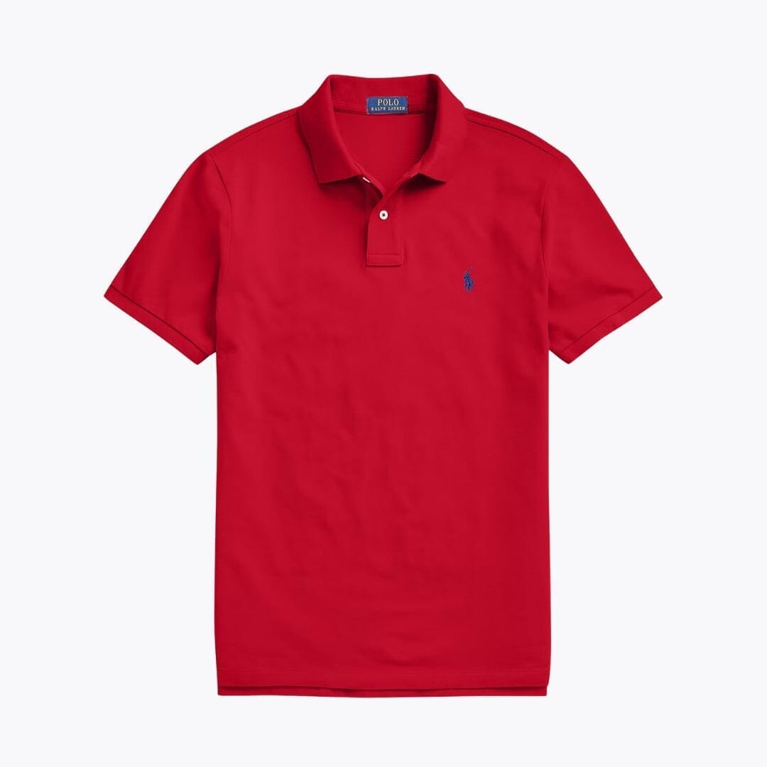 RL The Iconic Mesh Polo Shirt Ralph Lauren Adelstein Red S 