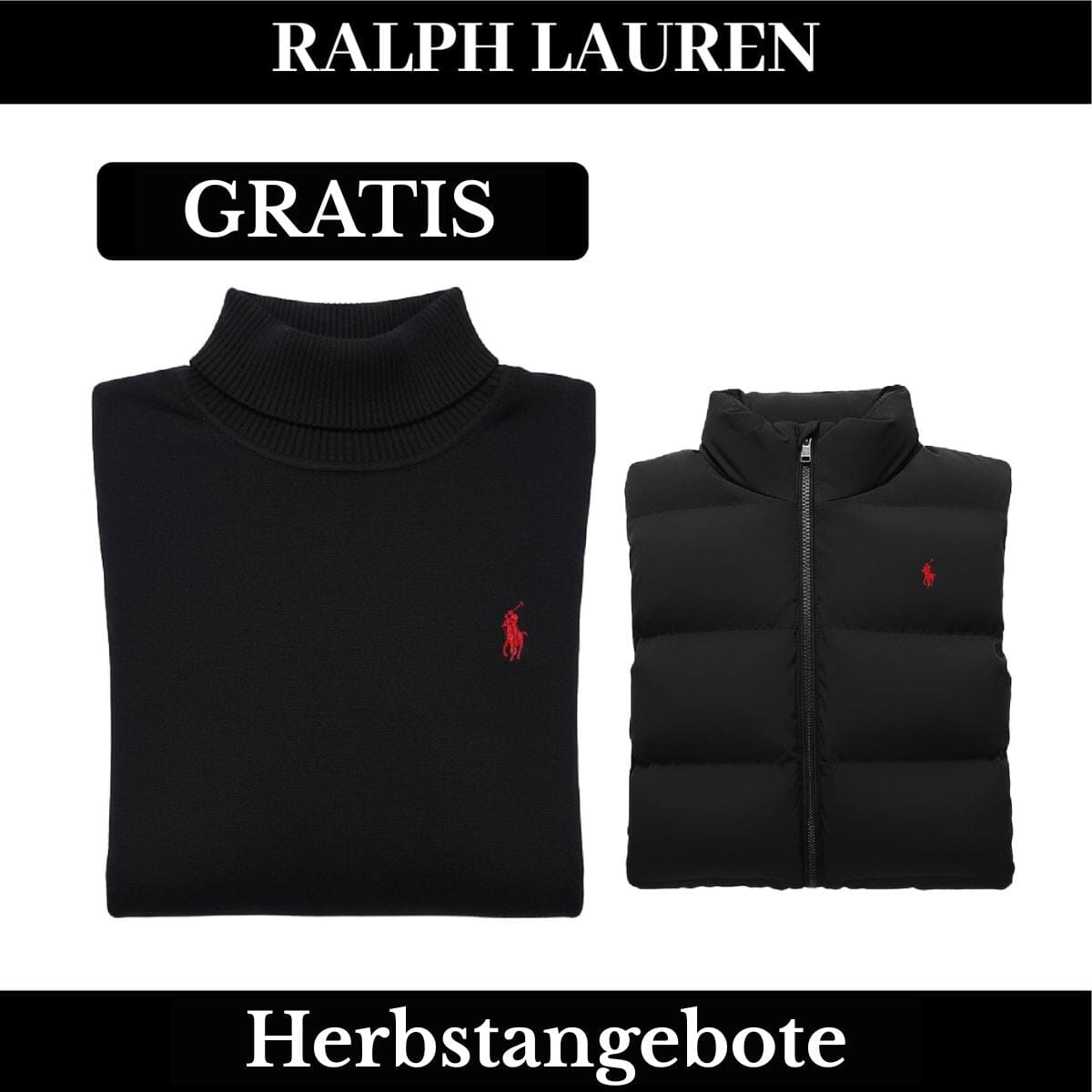 RL Weste + Gratis-Pullover (LAGERRÄUMUNG) Ralph Lauren Adelstein 
