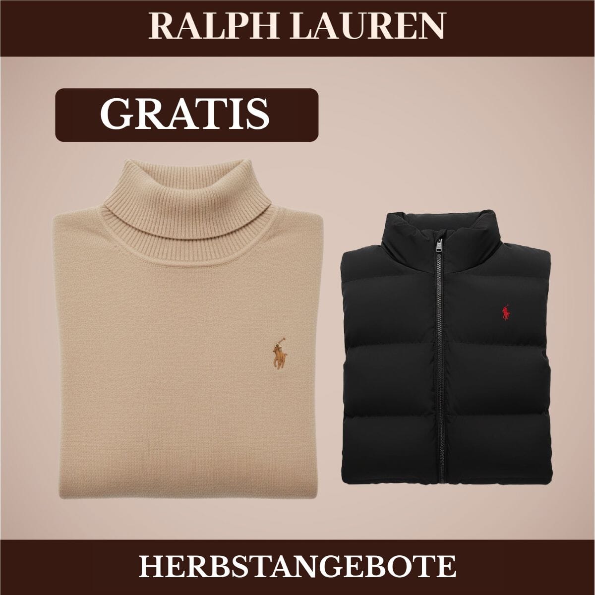 RL Weste + Gratis-Pullover (LAGERRÄUMUNG) Ralph Lauren Adelstein 