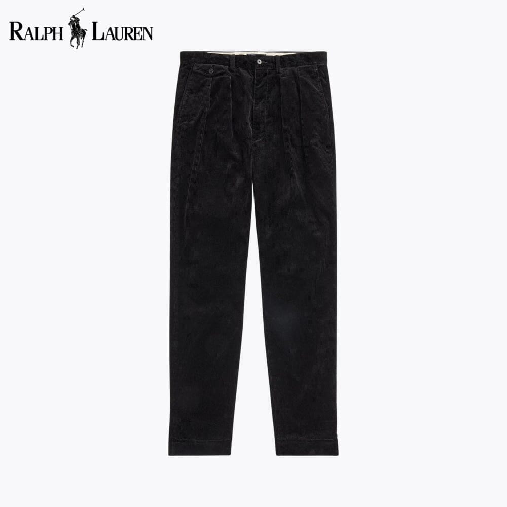 RL Whitman Relaxed Fit Corduroy Pant Ralph Lauren Adelstein Black 28 