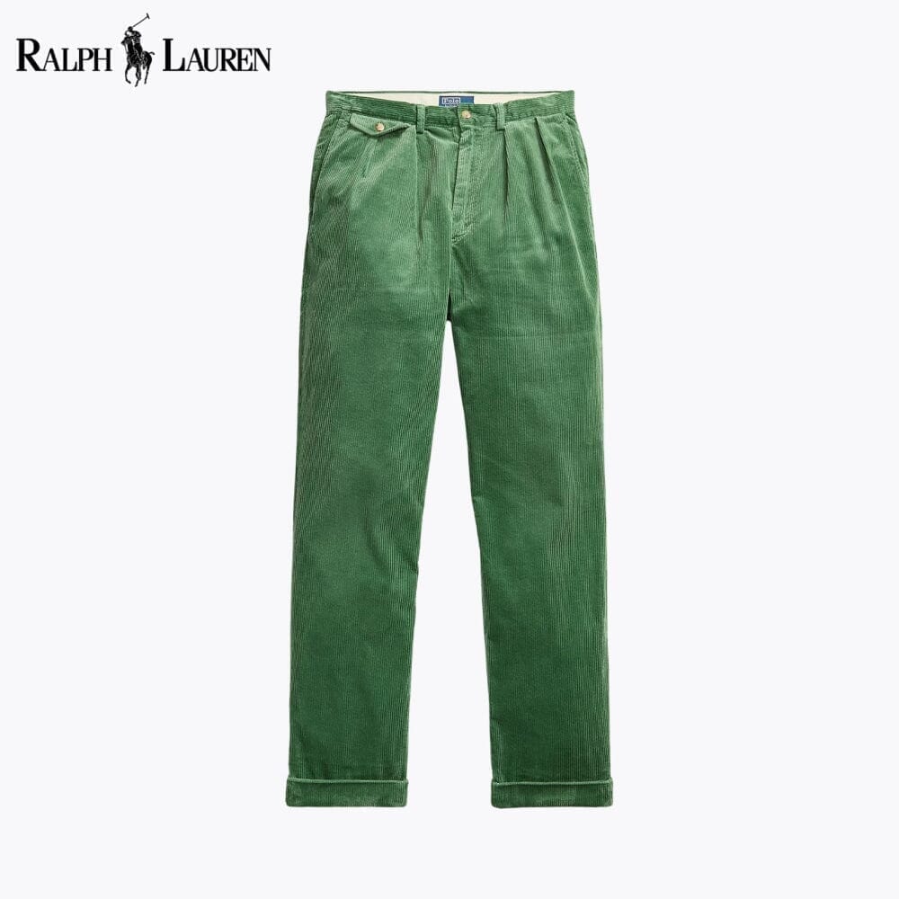RL Whitman Relaxed Fit Corduroy Pant Ralph Lauren Adelstein Green 28 
