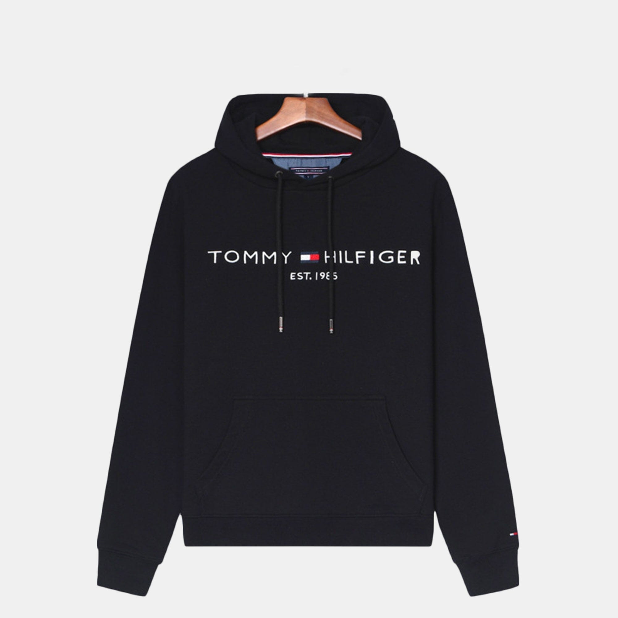 TH Premium Cotton Hoodie Tommy Hilfiger Adelstein Black S 