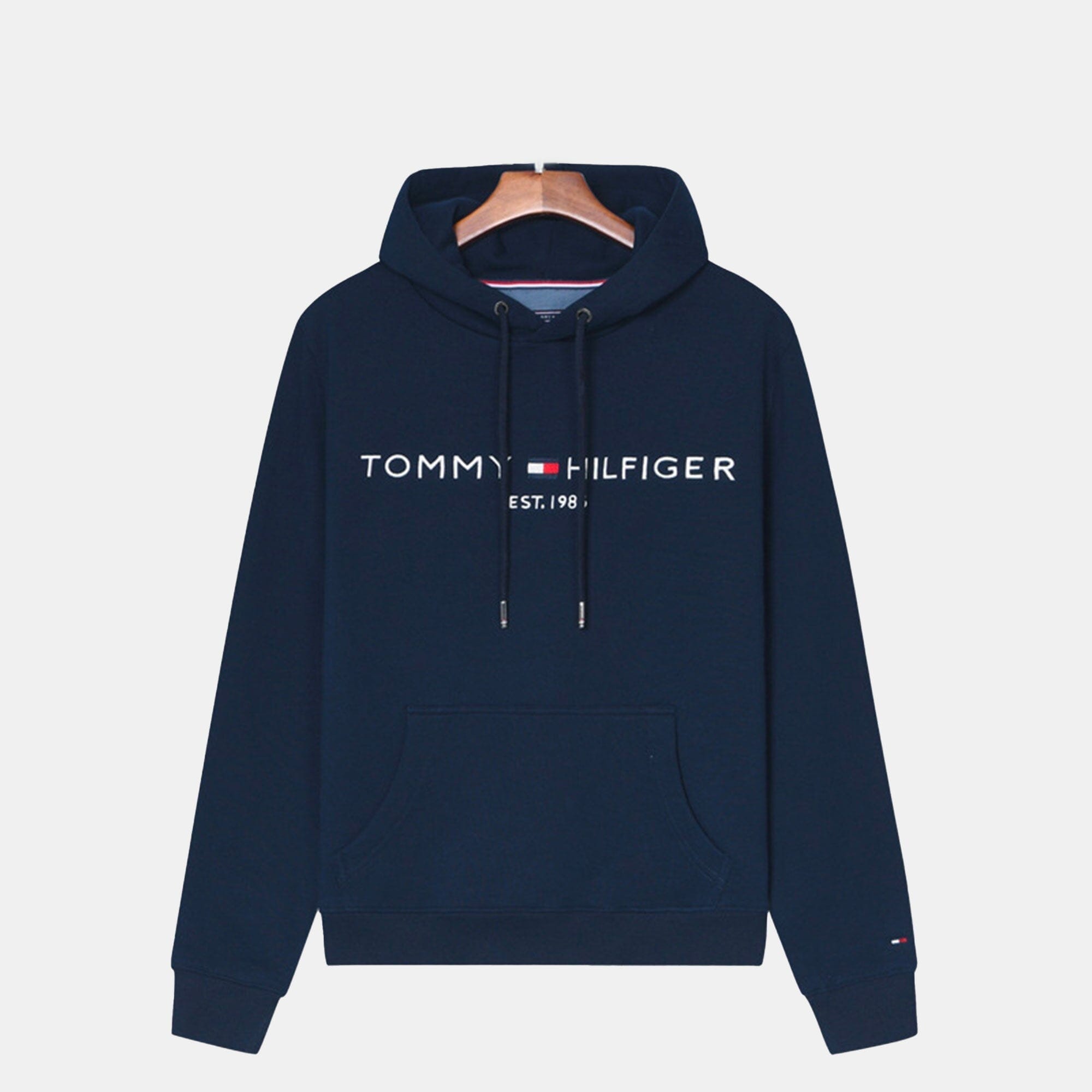 TH Premium Cotton Hoodie Tommy Hilfiger Adelstein Blue S 