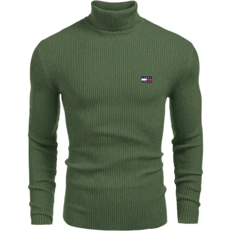 TM Men's Turtleneck Sweater Tommy Hilfiger Adelstein Green M 