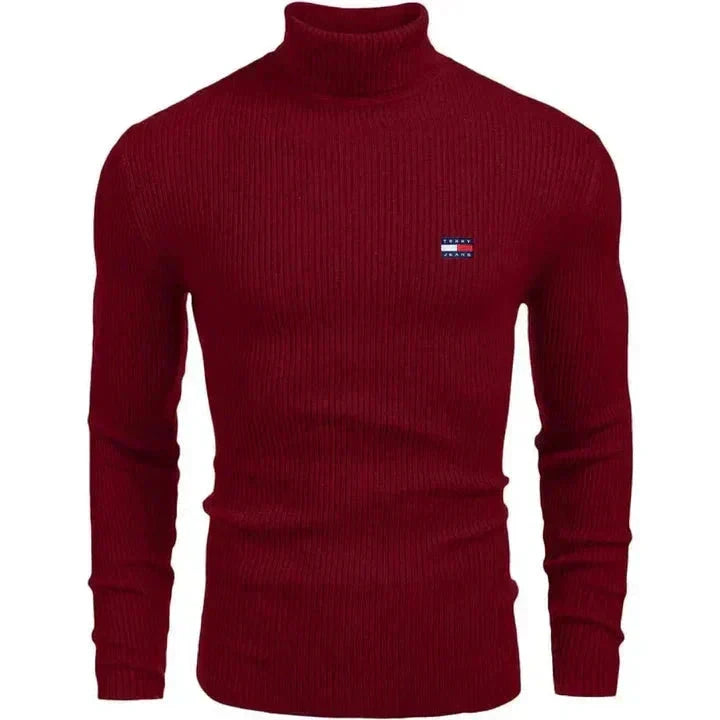 TM Men's Turtleneck Sweater Tommy Hilfiger Adelstein Red M 