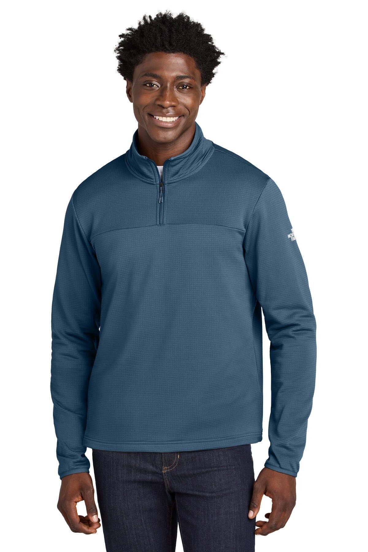 TNF Aim 1/4-Zip Fleece The North Face Adelstein Shady Blue S 