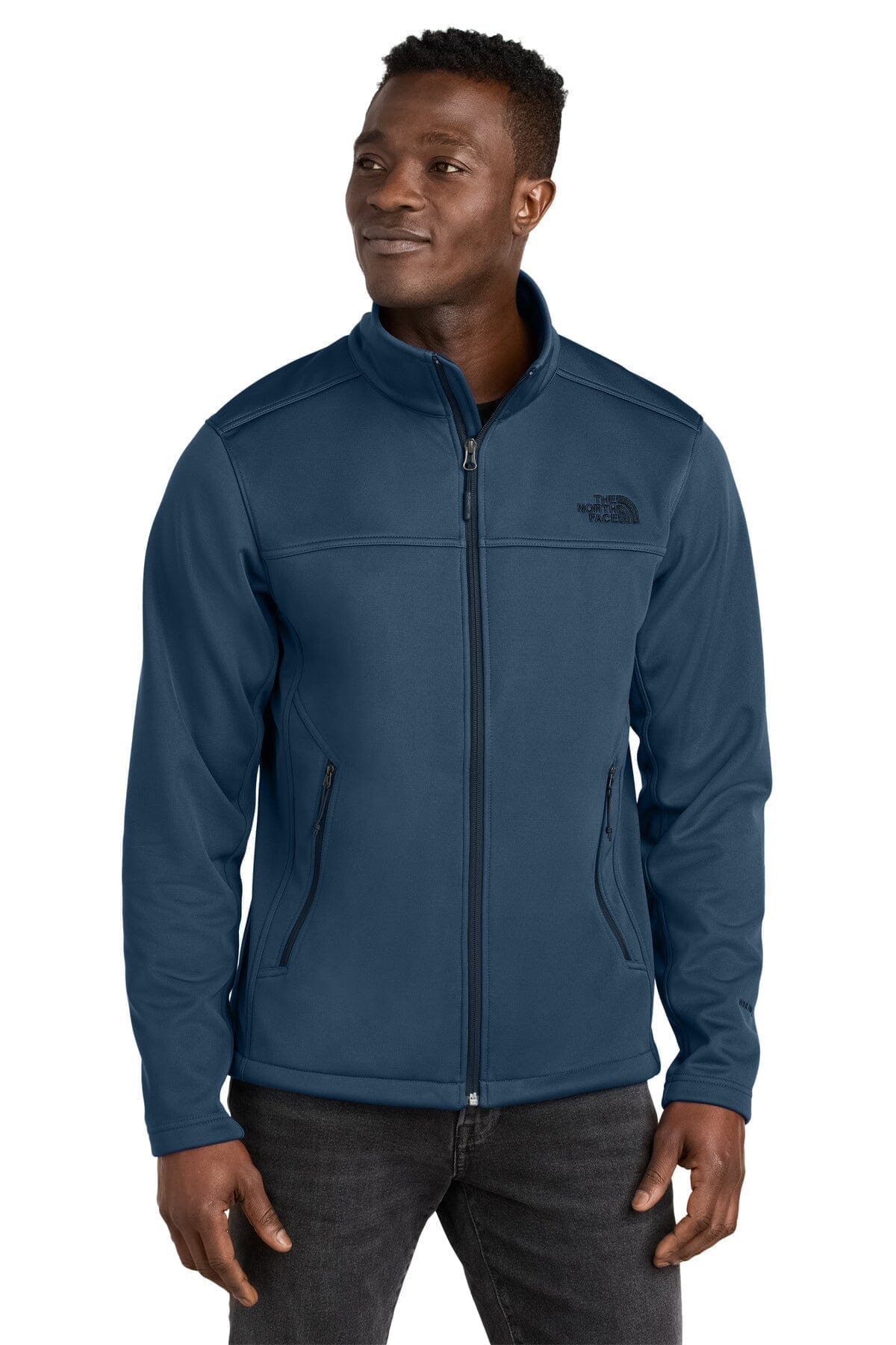 TNF Chest Logo Ridgewall Soft Shell Jacket The North Face Adelstein Shady Blue S 