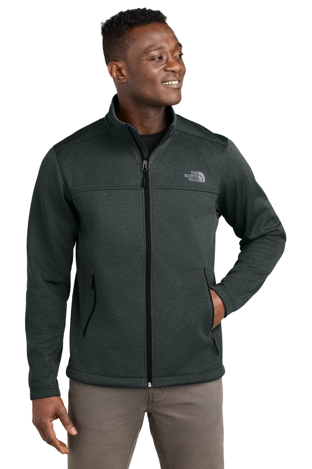 TNF Chest Logo Ridgewall Soft Shell Jacket The North Face Adelstein TNF Dark Grey Heather S 