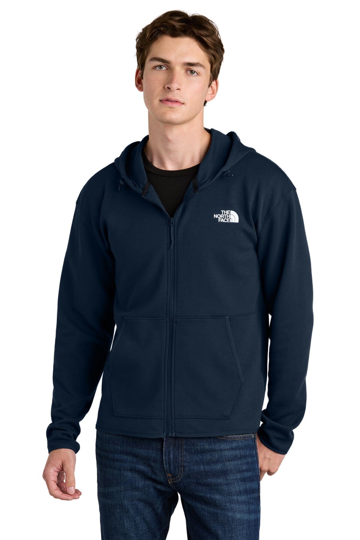 TNF Double-Knit Full-Zip Hoodie The North Face Adelstein Summit Navy S 