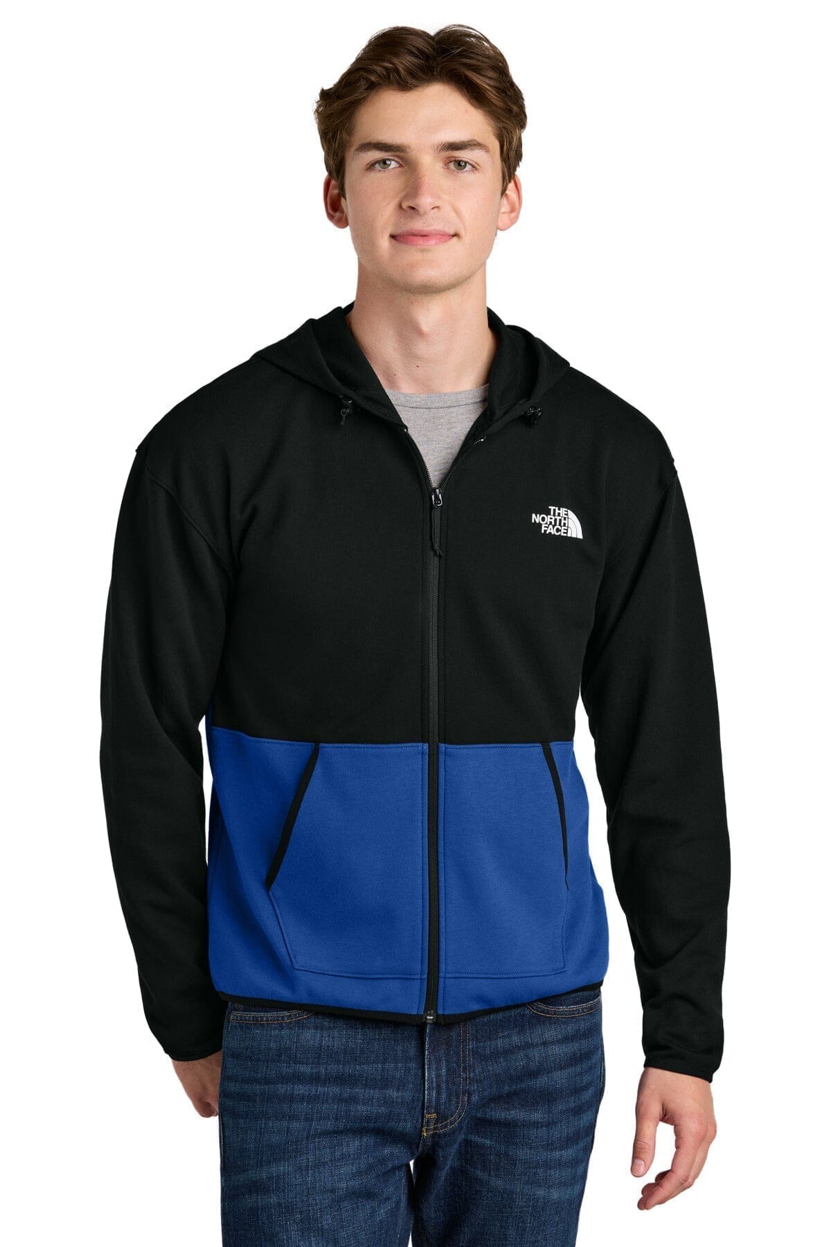 TNF Double-Knit Full-Zip Hoodie The North Face Adelstein TNF Blue/ TNF Black S 