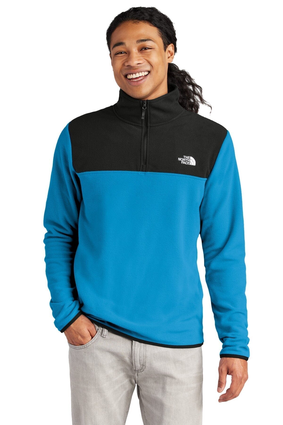 TNF Glacier 1/4-Zip Fleece The North Face Adelstein Hero Blue/ TNF Black S 