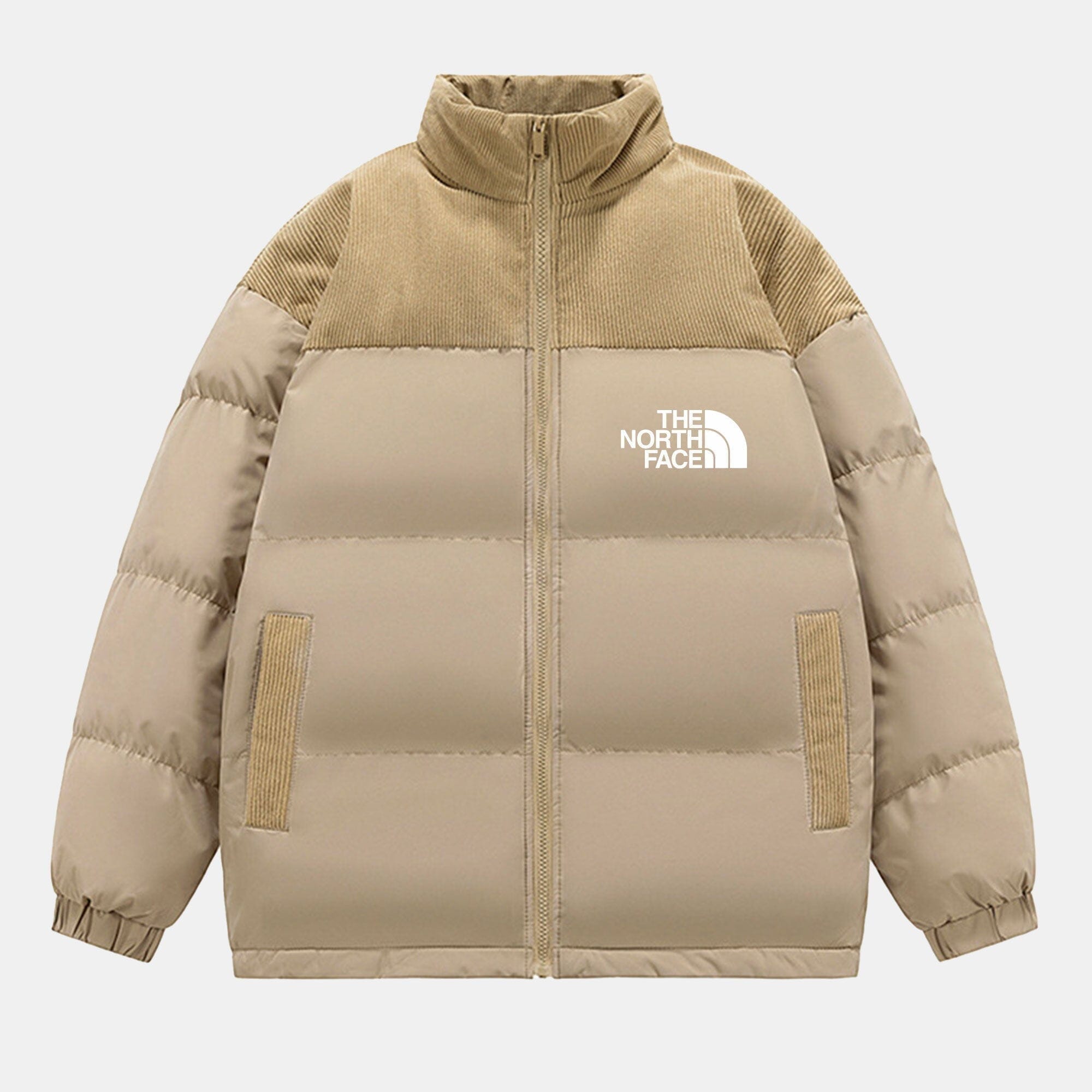 TNF Nuptse Insulated Down Puffer Jacket The North Face Adelstein Beige S 