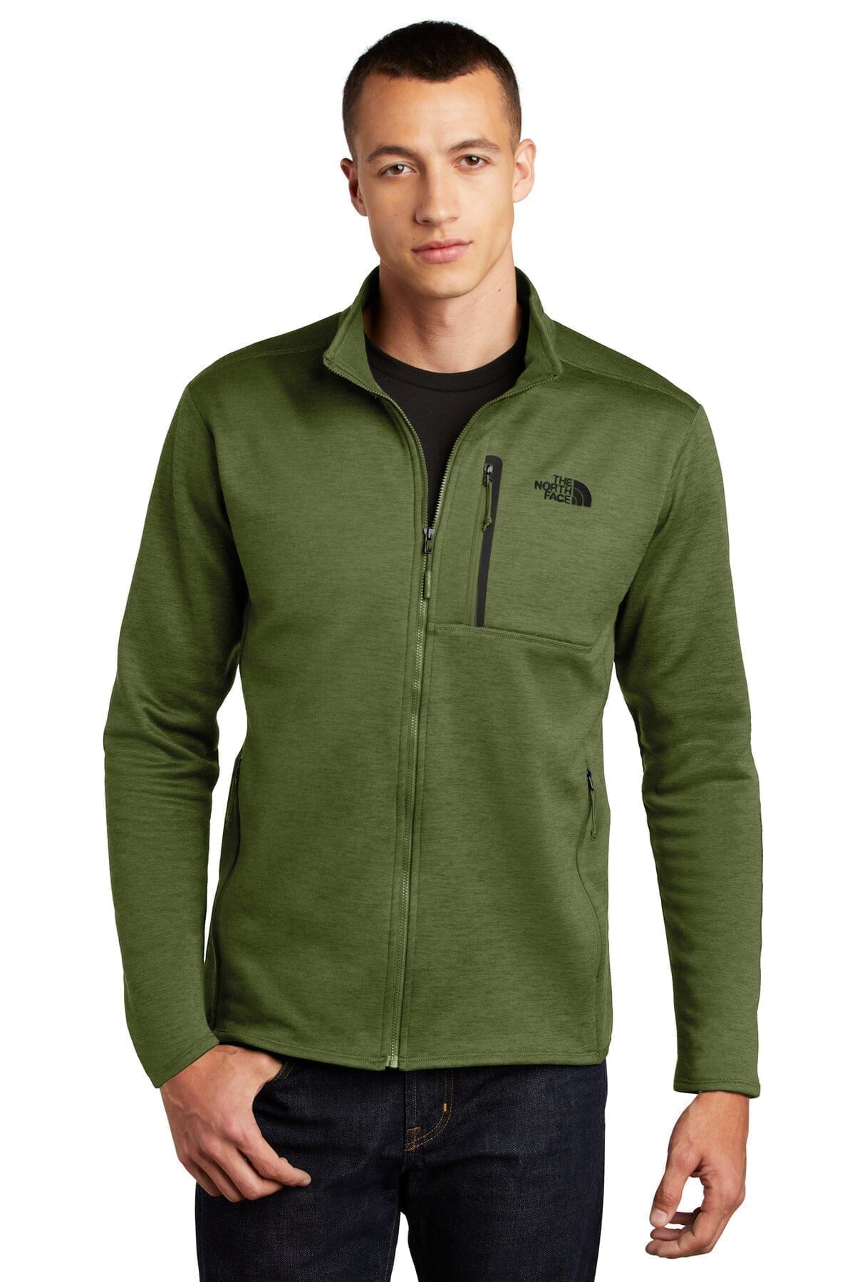 TNF Skyline Full-Zip Fleece Jacket The North Face Adelstein Four Leaf Clover Heather S 