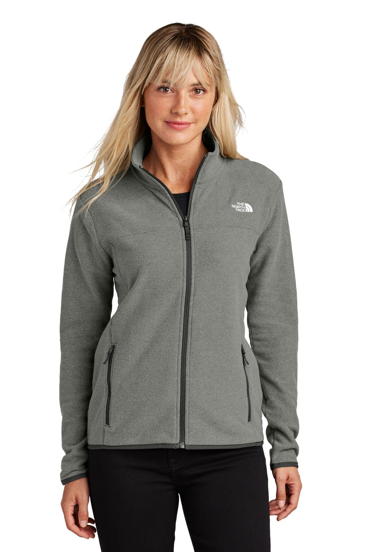 TNF Women's Glacier Full-Zip Fleece Jacket The North Face Adelstein TNF Medium Grey Heather S 