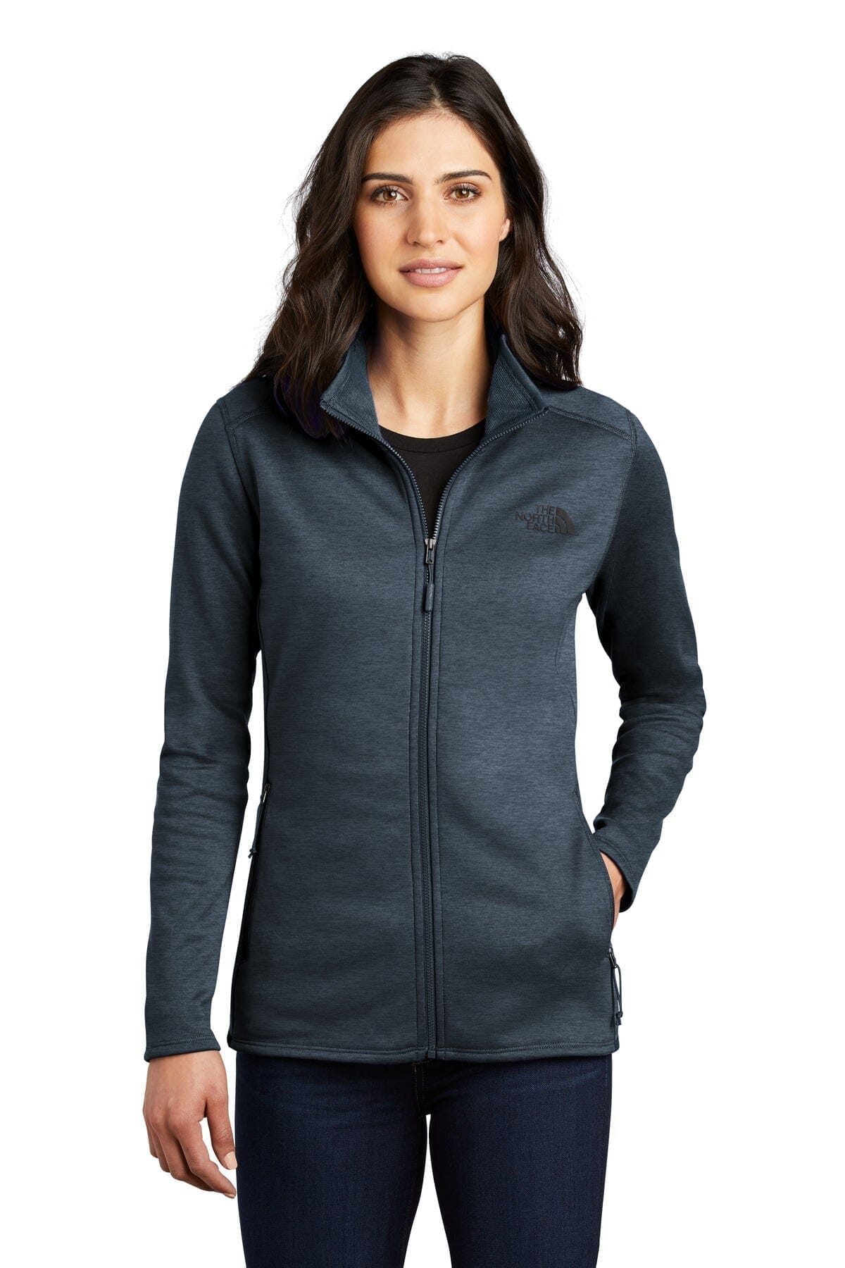 TNF Women's Skyline Full-Zip Fleece Jacket The North Face Adelstein Urban Navy Heather S 